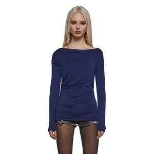 Step Up Long Sleeve Top - Blue