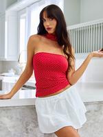 Red and White Polka Dot