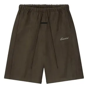 Fear of God Essentials Suede Fleece Signature Relaxed Sweatshort W/ Piping 'Brown' 160SP264892F