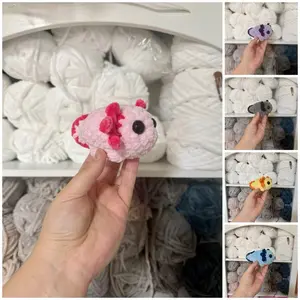 Mini Axolotl Handmade Crochet Plushie
