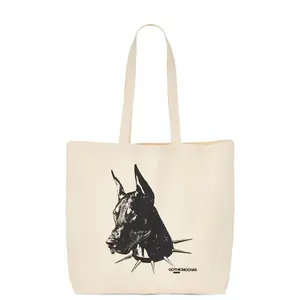 Gothicmochas Pet Adoption Tote Bag in Cream CREAM