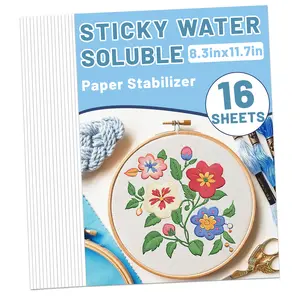 Super-Handy DIY Water-Soluble Non-Woven Fabric — Ideal for Embroidery & Sewing. Beginner-Friendly, Easy to Tear Away, and Printable.