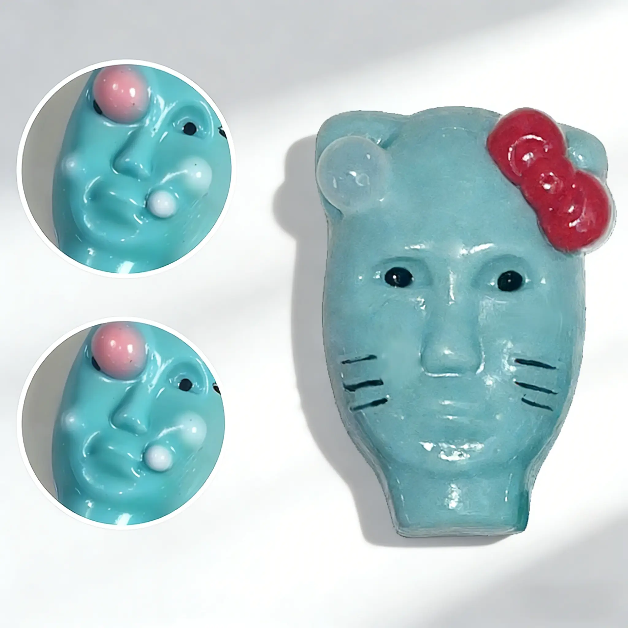 Family Fun Kitty Pimple Popper Water Spray Gag Toy - Giggles & Chaos-Inducing Funny Gift for BFF Watch Parties, Animal Face Novelty Toy for Kids