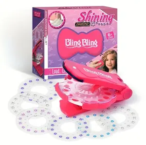 DIY Hair Jewels Stamper Set 1 Set ShimmeringDiamonds Hair Styling Tool for Girls Women BirthdayChristmas Gift Heatless Haircare Non Wooden Materials