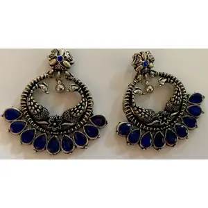 Blue loop Earrings