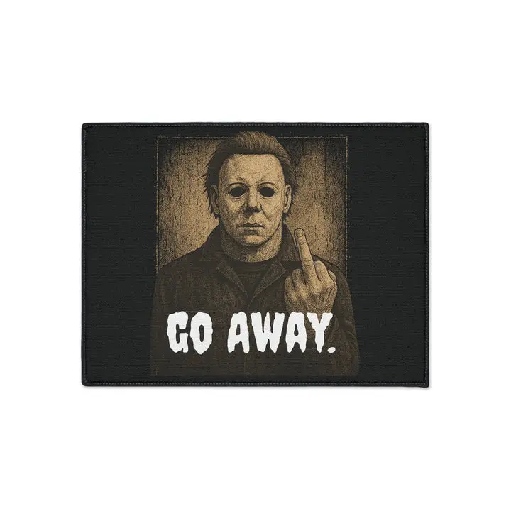 Halloween “Go Away” doormat