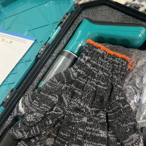 Manual Mini Steel Nail Gun 5 Gears Power Adjustable Concrete nail gun Woodworking integrated air nailer gun with 100 Nails