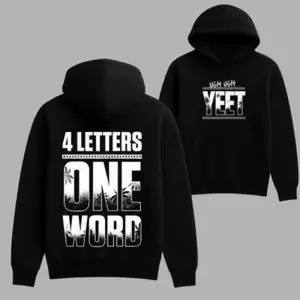 Jey Uso Four Letters, One Word WWE Bootleg Hoodie sweatshirt , Jey Uso Tshirt, Ugh Ugh Yeet Tshirt, WWE Merch, Wrestling Tee, Wrestling Fan Gift, WWE Fan Clothing