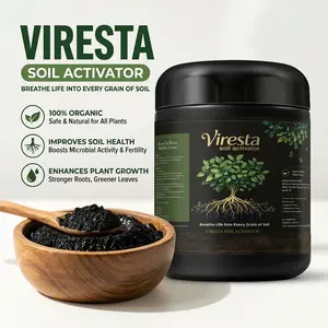 L，Viresta Soil Revitalizer, Concentrated Humic Acid Soil Conditioner for Lawn, Garden, Fruit Trees, Vegetables & Potted Plants, Makes up to 266 Gallons, 13.8 oz