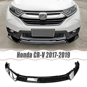 MUTUSAISI Front Lip Splitter Spoiler For Honda CRV CR-V 2017 2018 2019 Gloss Black Trim Accessories