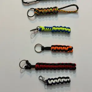 Paracord keychain without bead- cobra knot