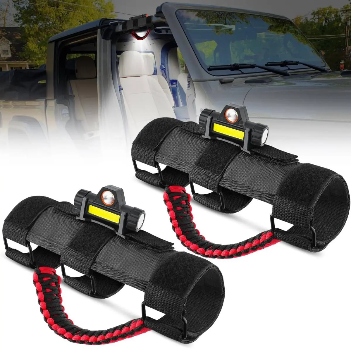 2PCS Jeep Dome Light w/Grab Handle