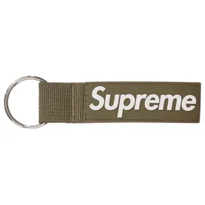 Supreme Webbing Keychain Light Olive by StockX