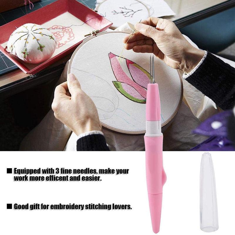 Needle Felting, Felting Needle Tool with 3 Needles, Pen Style Needle Felting Tool