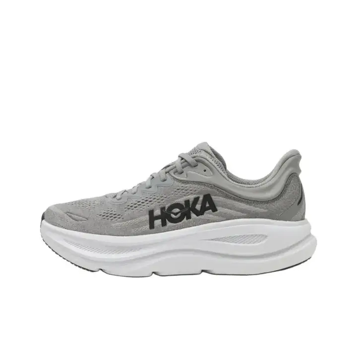 Grey Mesh Breathable Sports Running Shoes White Soft Cushion Foam Sole Lightweight Lace Up Anti Slip Sneakers Gym Workout Outdoor Walking Athletic Trainers