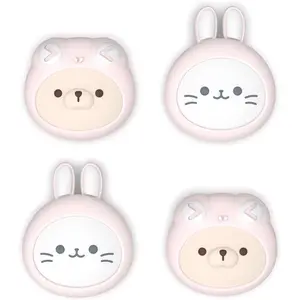 P-KBB05     Thumb Grips for Nintendo Switch 2 | Kawaii Silicone Joystick Caps (4-Pack) - Cute Accessories Animal Design Thumbstick Covers for Joycon 2 - Pink Cosplaying Kitten & Puppy