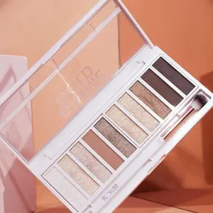 FLOWER Beauty By Drew Barrymore Shimmer + Shade Eyeshadow Palette Neutral Colors Ten Shades Mix Layers Easily Blendable Rich Color Payoff Brush Included Gimme Gold