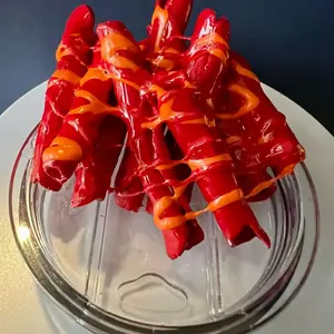 Takis 20 oz Tumblers with 3D Lid, Reusable Straw & Cleaning Brush - Metal Washable Bottle Tumbler for Portable Drinkware Plastic Stylish Flasks Bottled