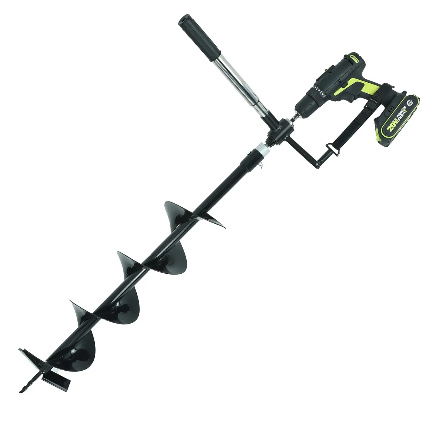 Auger  Hole Digger 6" Wide 32" Deep - Earth Auger - Trench Digger - Hole Digger for Fence Posts -  Digger - Hole Digger Tool - Electric  Hole Digger Handles - Hand Auger  Hole Digger