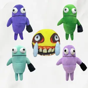 Cute Funny Alien‑Humanoid Plush Toy Set, 5‑Styles Colorful Big‑Eye Cartoon Creature & Creepy‑Crying‑Face Ball Stuffed Dolls, Kawaii Weird‑Core Novelty Plush