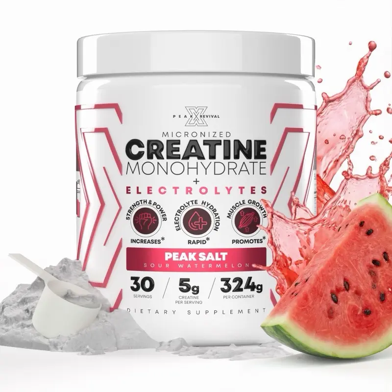 Micronized Creatine Monohydrate + Electrolyte Sea Salt Hydration Powder | 4 Flavors | 30 Essential Minerals Supplement Essential Aminos Edible Dietary Supplement Pre WorkoutServings Clean Fitness Supplement Endurance Supplement