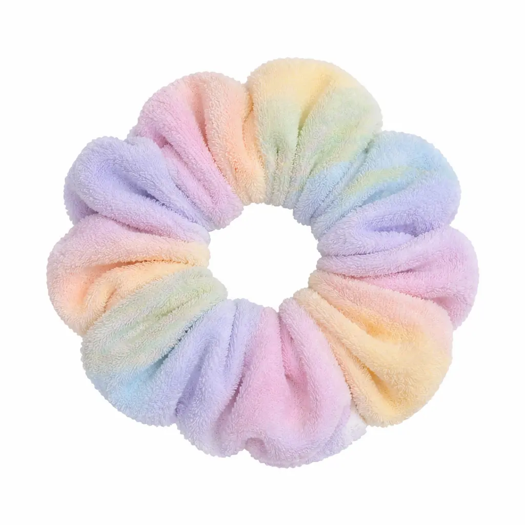 Attain Towel Scrunchie Pastel Rainbow