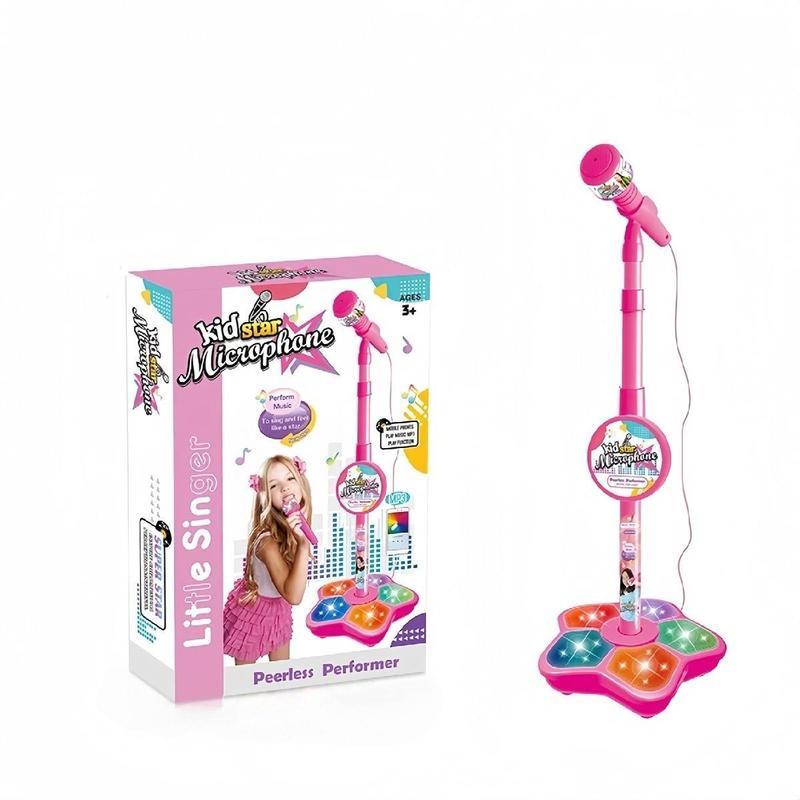 Unleash Your Child's Inner Pop Star! This Karaoke MicrophoneToy with Colorful LED Lights & Built-in Music EncouragesSinging, Boosts Confidence, and Makes a Perfect Birthday Giftfor children Aged 3-8. Fun, Educational, and Hours ofEntertainment!