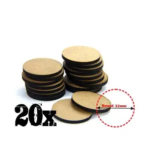 Green Stuff World for Models and Miniatures - MDF Bases Round 32mm 9135