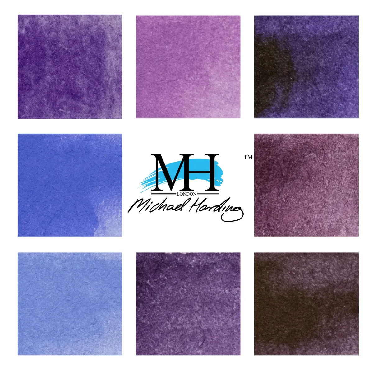 Michael Harding Artists Watercolor 15ml Tubes - Purple Colors