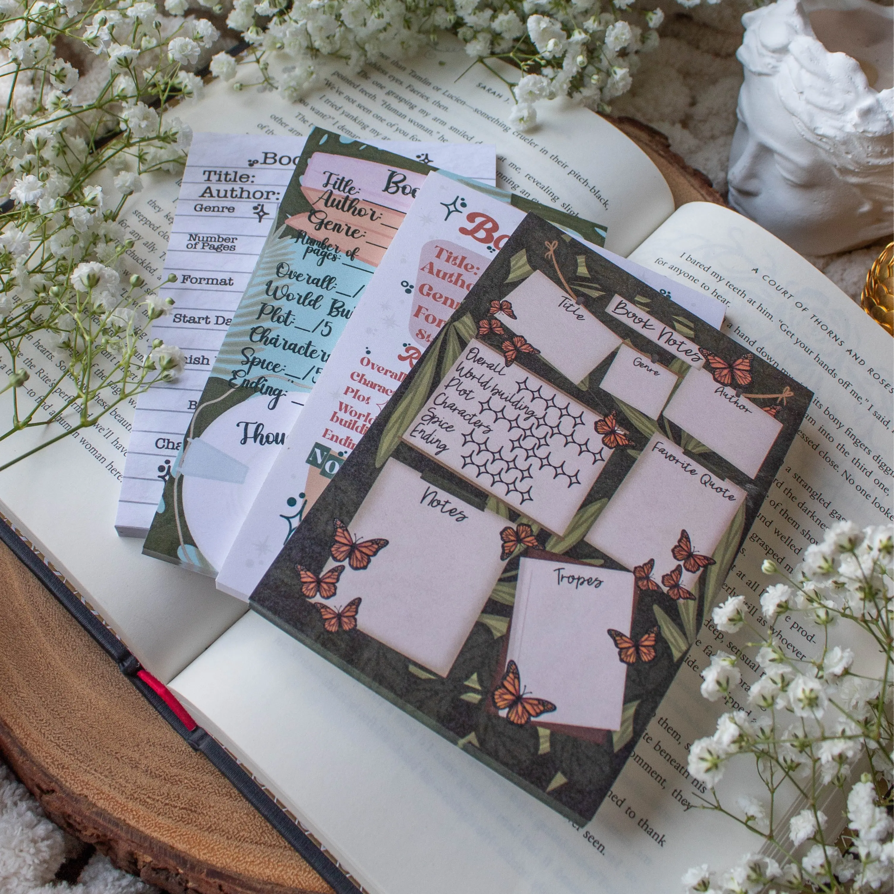 4x6 Book Review Post-It Notepad for Booktok Readers and Book Lovers 4x6 Book Review Post-It Notepad for Booktok Readers and Book Lovers