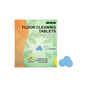 Floor Cleaner Tablets for Hardwood Tile and Vinyl Floors  Fresh Lemon Scent Compatible with Robot Mops and Wet/Dry Vacuums Streak-Free Cleaning Results