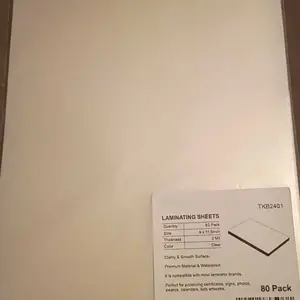 KTRIO Laminating Sheets, Hold 8.5 x 11 Inches, 3 Mil Thermal Laminating Pouches, 9 x 11.5 Laminate Sheets for Laminator, Clear Lamination Sheet Paper, Letter Size, Office School Home Supplies