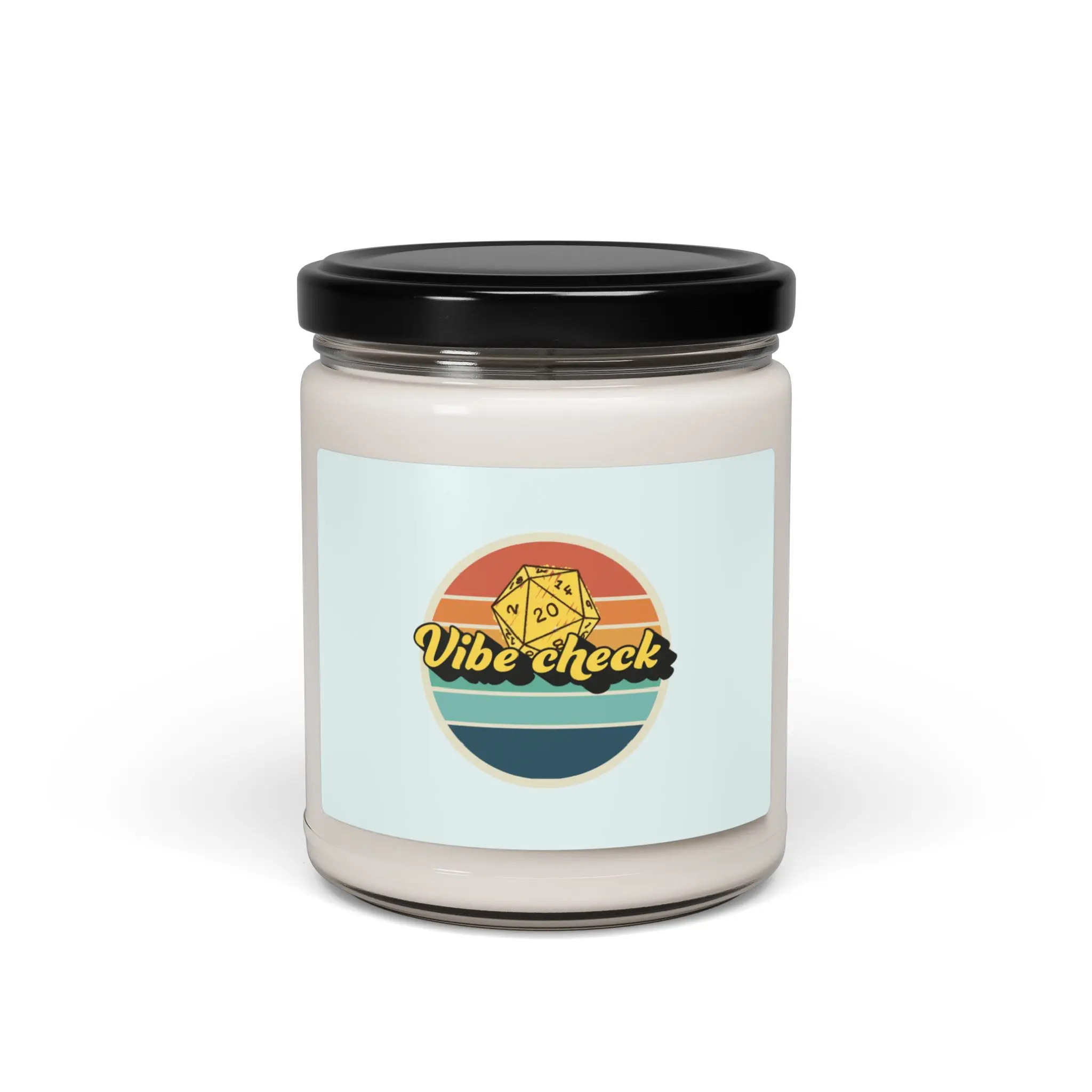 Vibe Check Dungeons and Dragons Candle Gift, Dungeon Master Present, Tabletop Roleplaying Decor, Fantasy Soy Candle, D&D Player Accessories