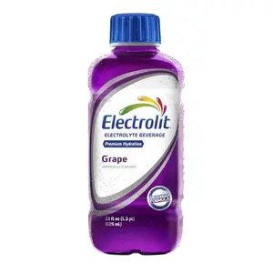 Electrolit Electrolyte Drink - 21 Fl Oz Grape Flavor Hydration Beverage for Post Workout Recovery Single Pack