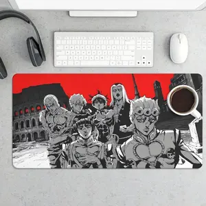 Anime Mousepad Rubber Play Mat Jojo Bizarre Adventure Design for Gaming Office Laptop Lock Edge Keyboard Mice Pad