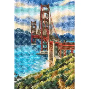 Golden Gate Bridge C302 Counted Cross Stitch Kit