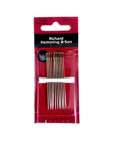 Richard Hemming & Son -- Hand Sewing Needles -- Long Darners --- Size 1