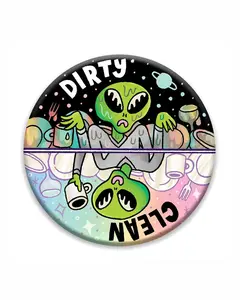 Dirty / Clean Alien Dishwasher Magnet