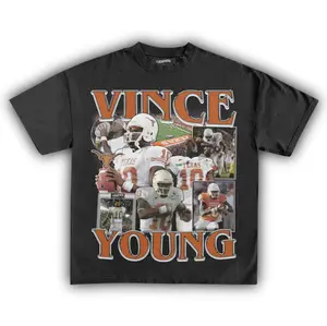 Vintage Vince Young Longhorns Tee, Football Team Shirt, Football Shirt, Vintage Graphic Tee, Unisex T-Shirt, Gift For Men, Top Menswear Streetwear