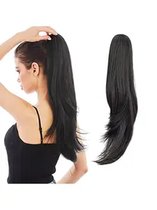 Ponytail Extensions Drawstring Long Straight Fake Pony Tail Natural Soft Clip in Hair Extension Real Hair Extensions Human hair
