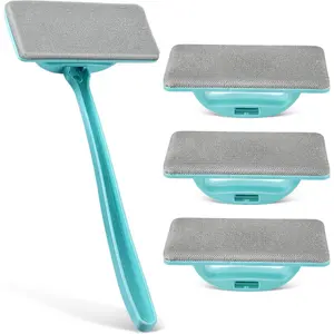 Mesh Screen Cleaner, Detachable Window Cleaning Brush, Dry and Wet Dual Use Tool with Screen Washing Equipment,  for Easy and Efficient Window Cleaner Tool Maintenance(5 Pack)