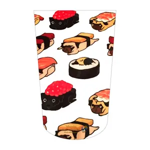 Amputee Sock "Dogs n Sushi V1" 3ply Stump Sock, Prosthetic Limb Sock