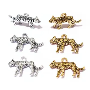 10pcs 23x14x4mm Alloy Leopard Charms Pendant DIY Jewelry Making Accessories Findings for  Necklace Bracelet
