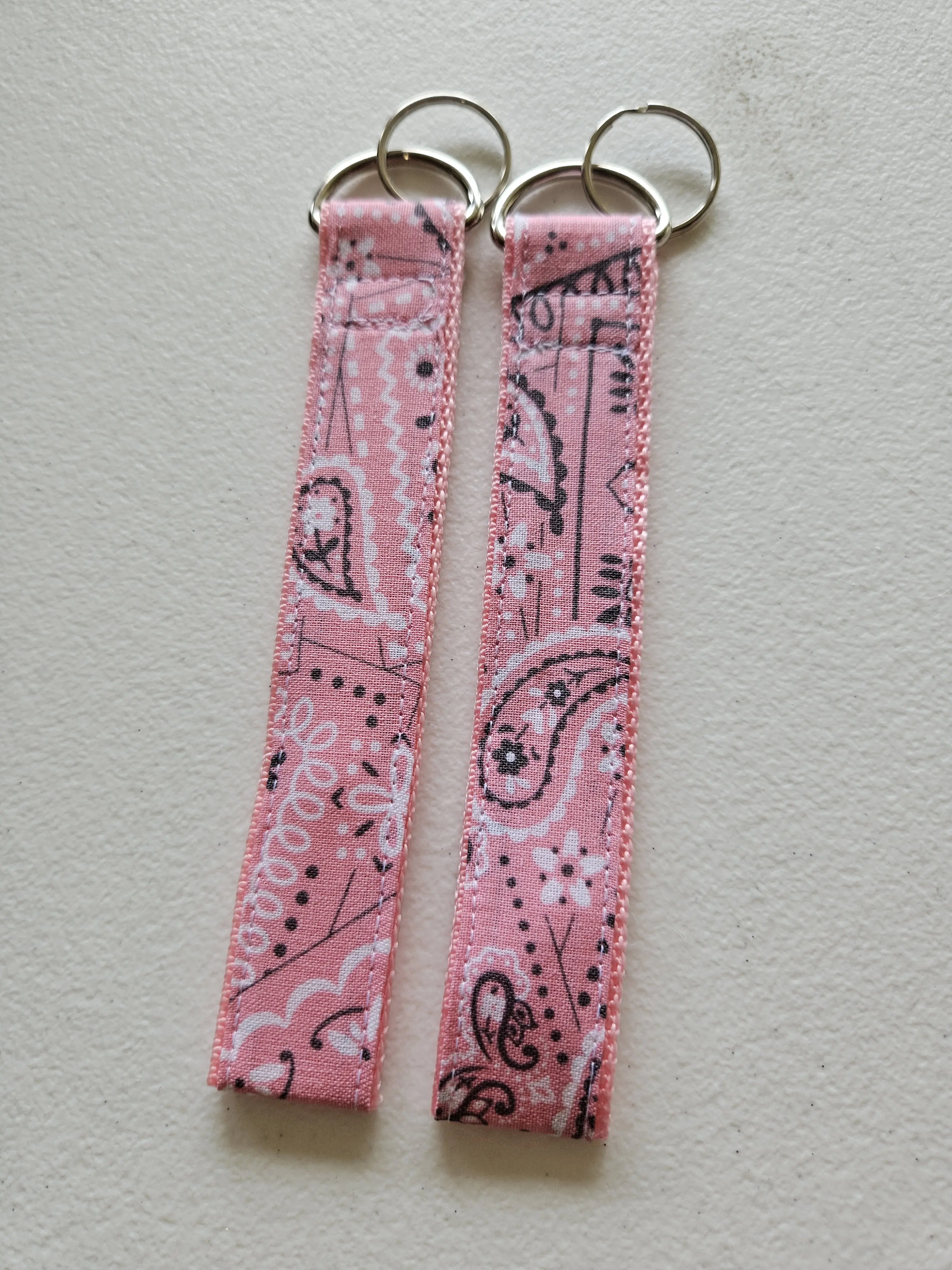 Handmade Paisley Fabric Key Fob Wristlet | Wrist Keychain | Key Ring Holder | Cotton Wrist Strap | Cute Keychain | Gift for Her