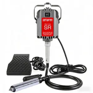 SR Series Flex Shaft Grinder Machine 0~18000Rpm with Foot Pedal - Professional Hanging Motor Bench Grinder for Jewelry Making, Polishing & Carving