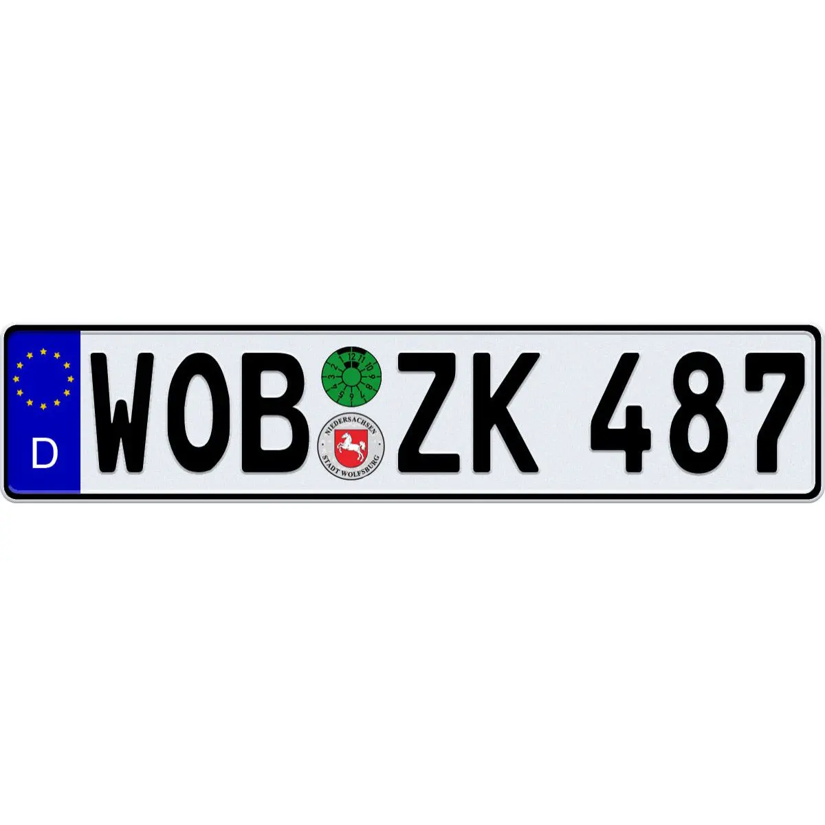 Home of VW - Stock EEC German License Plate