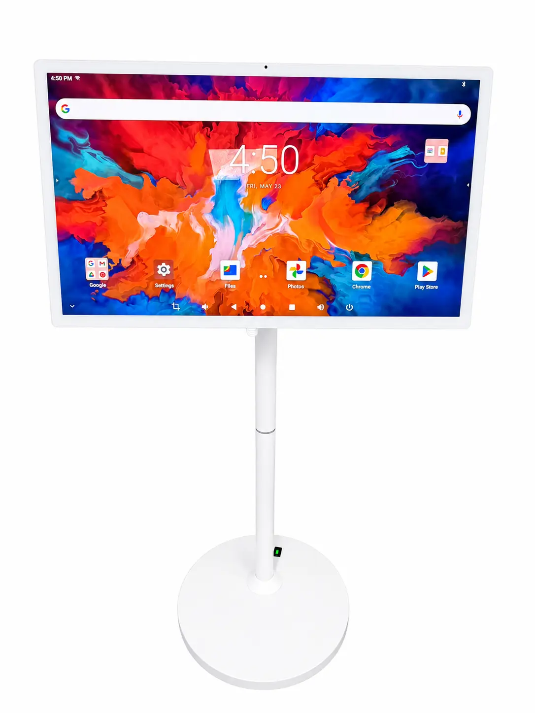 27" Portable Smart Android 14 TV on Wheels - 8G+128G, 6-8H Battery, 360° Swivel - for Bedroom, Outdoor Use - Father's Day Tech Gift tablet