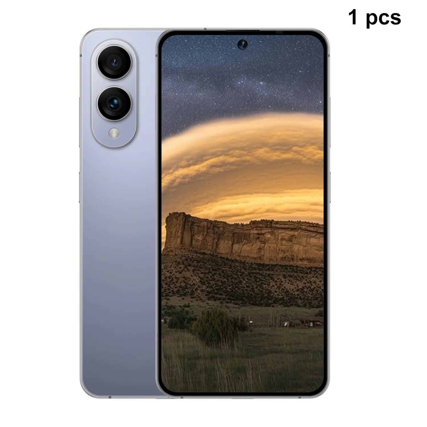7.2 Inch Large Screen Mobile Phone, 4300mah Long Battery, 4GB+32GB Memory, Dual Camera, Octa-Core Processor, Android 12, Dual Sim, Free Earphones & Case