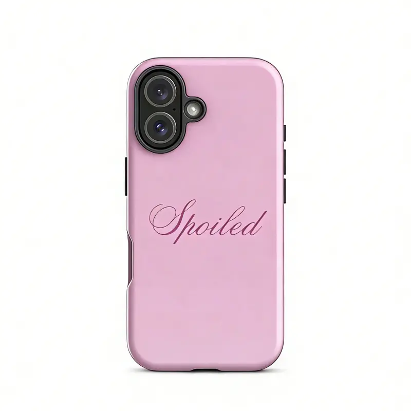 Blush Pink Minimalist Slim Fit UV Printed Polycarbonate iPhone Case - Shockproof Protection Accessory for iPhone 17 ProMax,16,15,14,13,12,11 Plus, Durable Shell, Camera Guard, Cute Aesthetic, Ideal Unisex Gift, Standard Edition, Accessories, Shock Absorbe