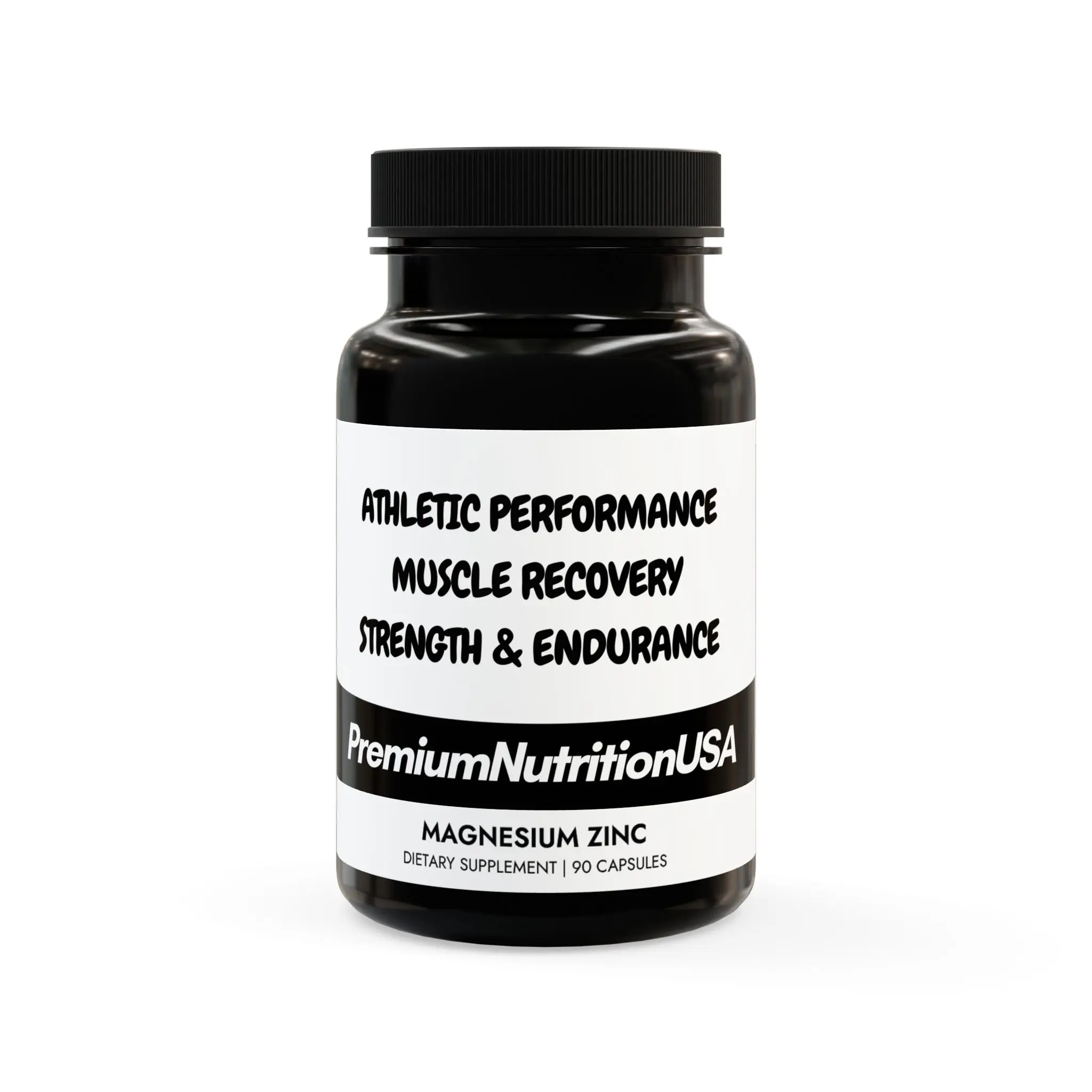 Premium Magnesium Zinc Supplement - 90 Capsules for Enhanced Athletic Performance magnesium